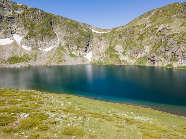 Aerial view of The Seven Rila Lakes, Rila Mountain, Kyustendil region, Bulgaria - Φωτογραφία, εικόνα