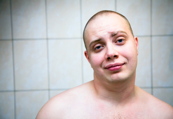 Male in the bathroom - Fotoğraf, Görsel