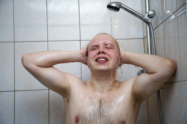 Man  washing in the shower - Photo, Image