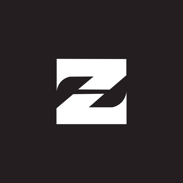 Projeto do logotipo da letra Z no fundo preto. Z iniciais criativas carta logotipo concept.Z carta design.  - Vetor, Imagem