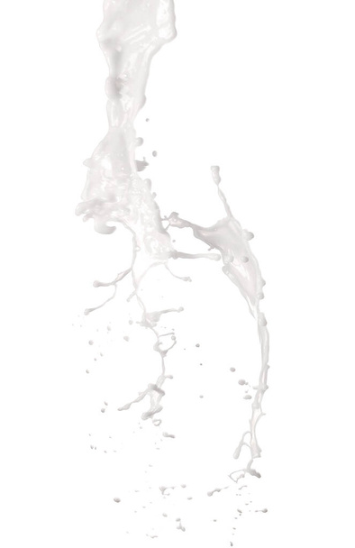 Splash of milk on white background - Foto, Imagen