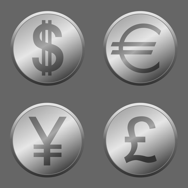 Иконы денег - Вектор,изображение