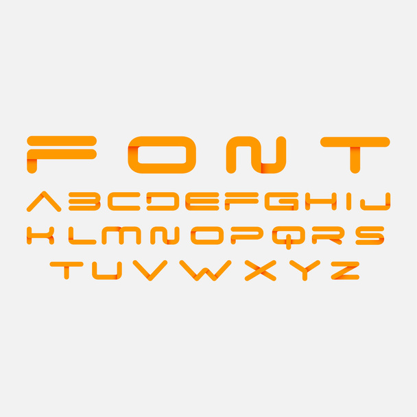 alphabetic fonts - Vector, Image
