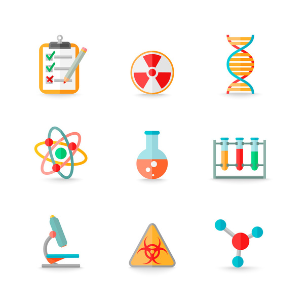 conjunto de iconos químicos
 - Vector, Imagen