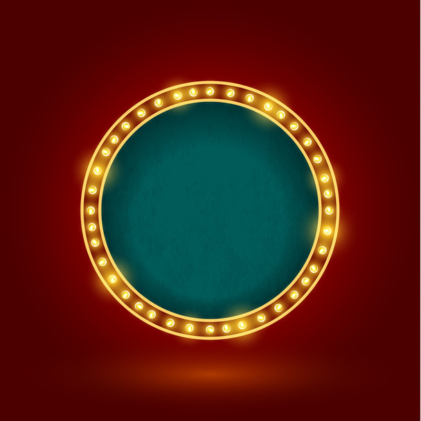 círculo signo retro
 - Vector, Imagen