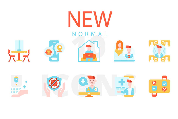 vector illustration set of new  icons - Vector, Image