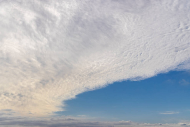 blue sky with clouds as background - Фото, зображення
