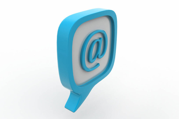 E-mail ikon a beszédbuborékban - Fotó, kép