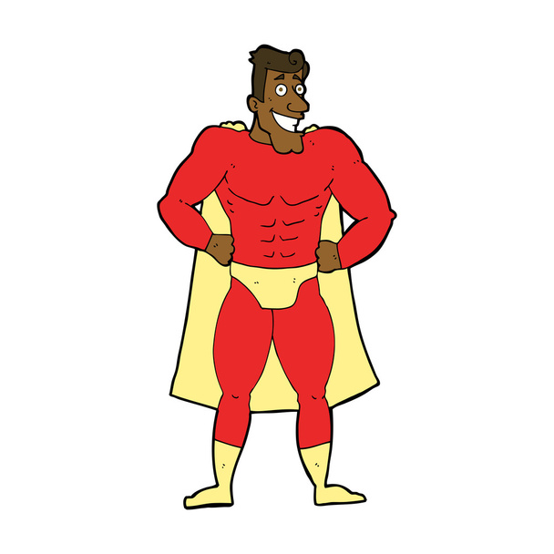 Cartoon superheld - Vector, afbeelding