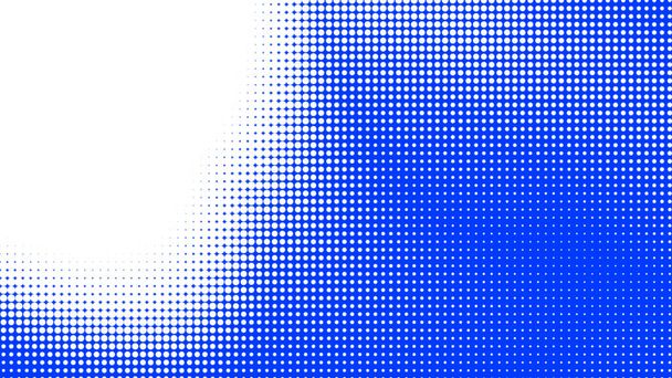 Kropki półton biały niebieski wzór kolorów gradientu tekstury z technologii cyfrowego tła. Kropki pop art komiksy z letnim tle.  - Zdjęcie, obraz