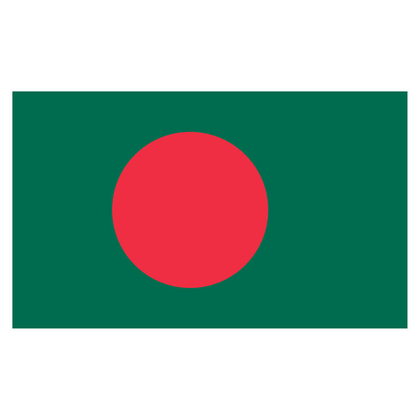 Nationale vlaggenvectorafbeeldingen Bangladesh - Vector, afbeelding