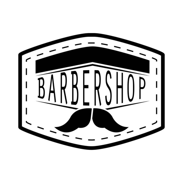 barber shop sticker - Vector, Image