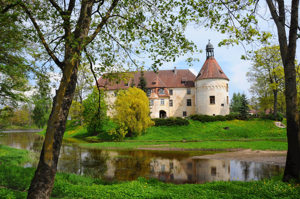 Jaunpils Castle je opevněný hrad v lotyšském Zemgalu - Fotografie, Obrázek