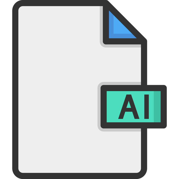 Adobe Illustrator Datei ai ai Datei Symbol - Vektor, Bild