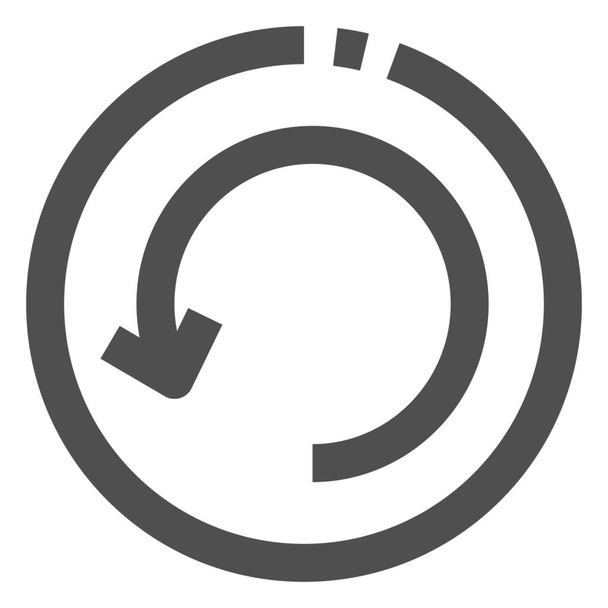 рециркуляция Refresh Reset значок в стиле наброска - Вектор,изображение
