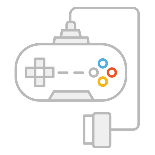 playstation play console icoon in outline stijl - Vector, afbeelding
