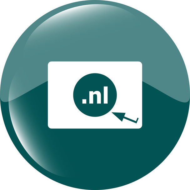 Domain NL sign icon. Top-level internet domain symbol - Fotó, kép
