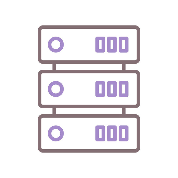 ícone de servidor de banco de dados de dados - Vetor, Imagem