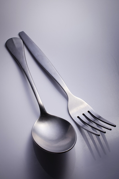 Cutlery set with Fork and Spoon  - Fotografie, Obrázek
