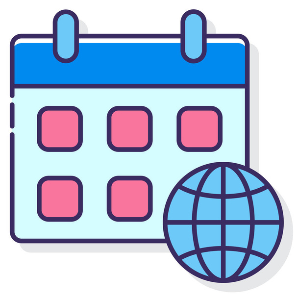 advertising calendar ron icon in it-infrastructure category - Vector, Image