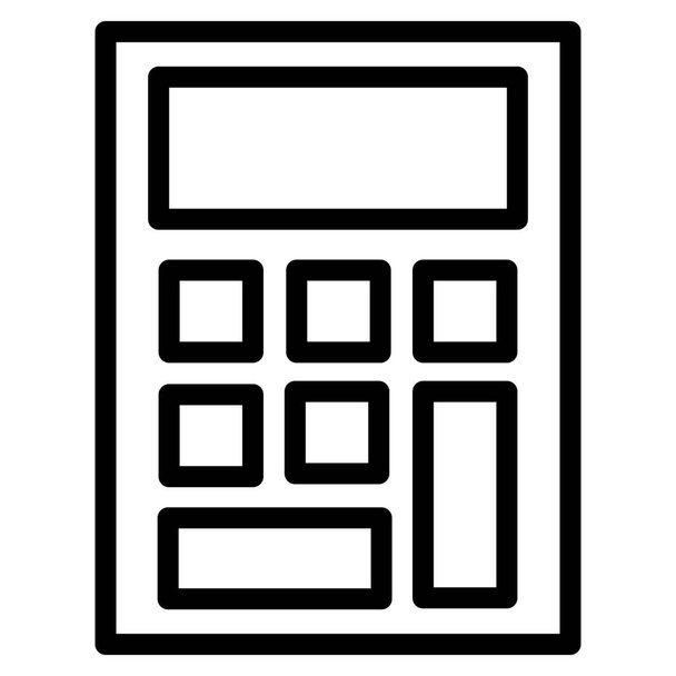 иконка калькулятора расчета бюджета в стиле наброска - Вектор,изображение