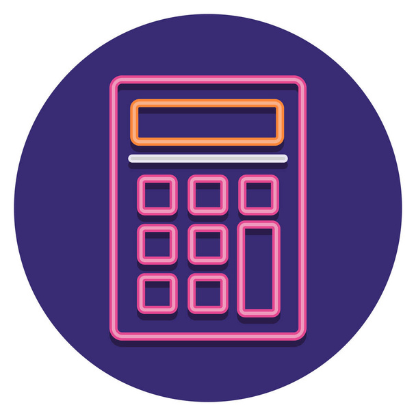 icono de la calculadora de negocio contable - Vector, imagen