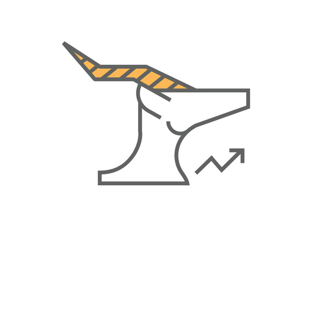 icona della cerva animale in stile contorno pieno - Vettoriali, immagini