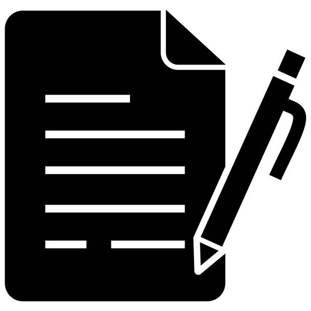 agreement business contract icon in business-management category - Vector, Image