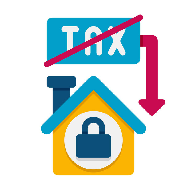 finanční zástavní daňová ikona - Vektor, obrázek