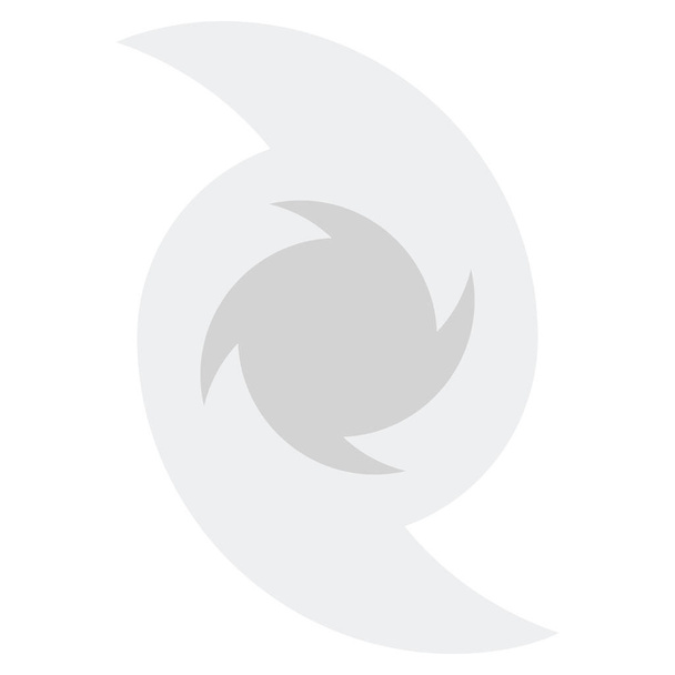 cyclone hurricane strom icon in flat style - Διάνυσμα, εικόνα