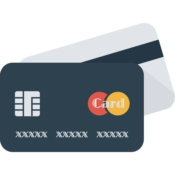acquistare l'icona delle carte di credito in stile piatto - Vettoriali, immagini