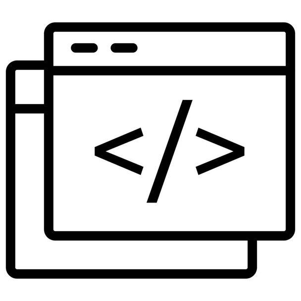codificação desenvolvimento devops ícone - Vetor, Imagem