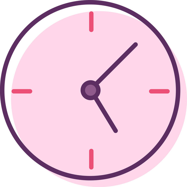 reloj de coronometro icono de tiempo en estilo de contorno lleno - Vector, imagen