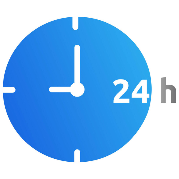 availability help hours icon in smooth style - Vector, Image