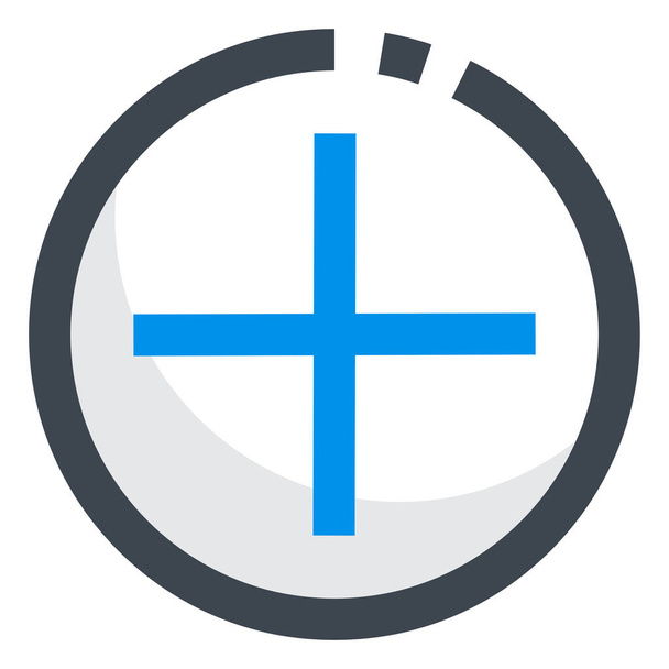 add create new icon in filled-outline style - Vektor, Bild