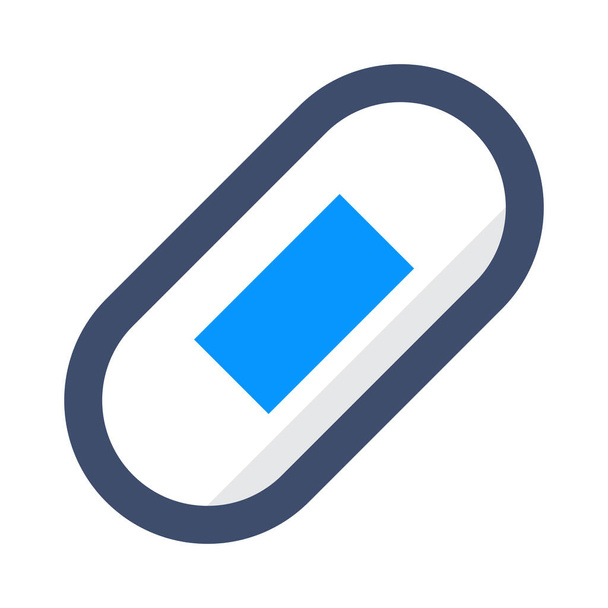 band aid bandage first aid icon in filled-outline style - Διάνυσμα, εικόνα