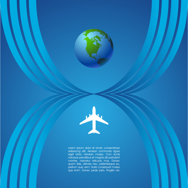 Векторный дизайн самолета - Вектор,изображение
