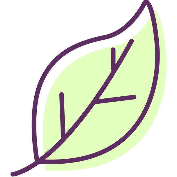 ikona liści liści w stylu wypełnionym - Wektor, obraz