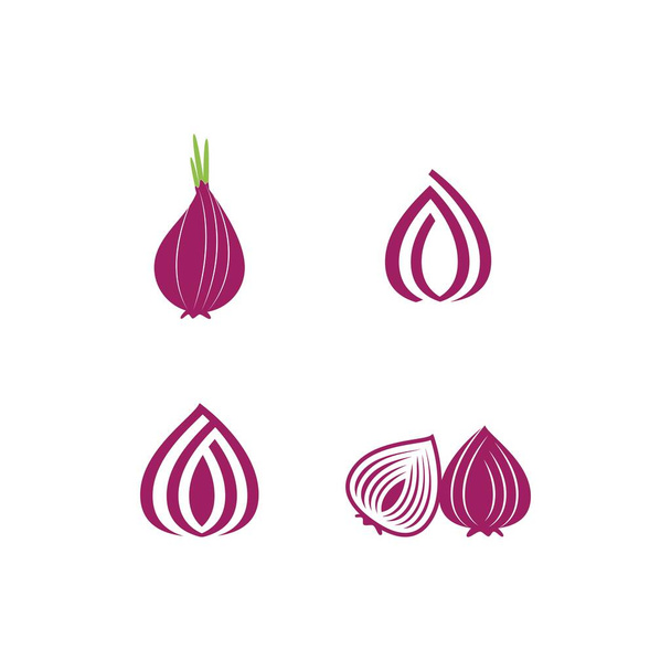 Onion on white background vector design - Vettoriali, immagini