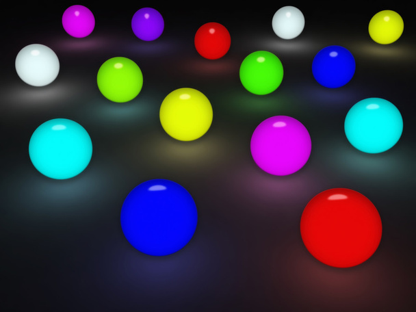 Glowing balls - Photo, Image