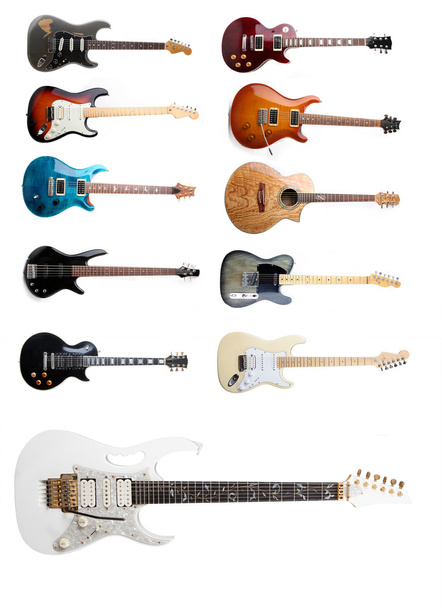 set van elektrische gitaren - Foto, afbeelding
