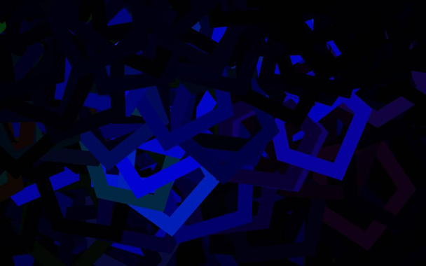 Fond vectoriel multicolore foncé avec hexagones. hexagones colorés sur fond flou. Modèle pour annonces, dépliants. - Vecteur, image