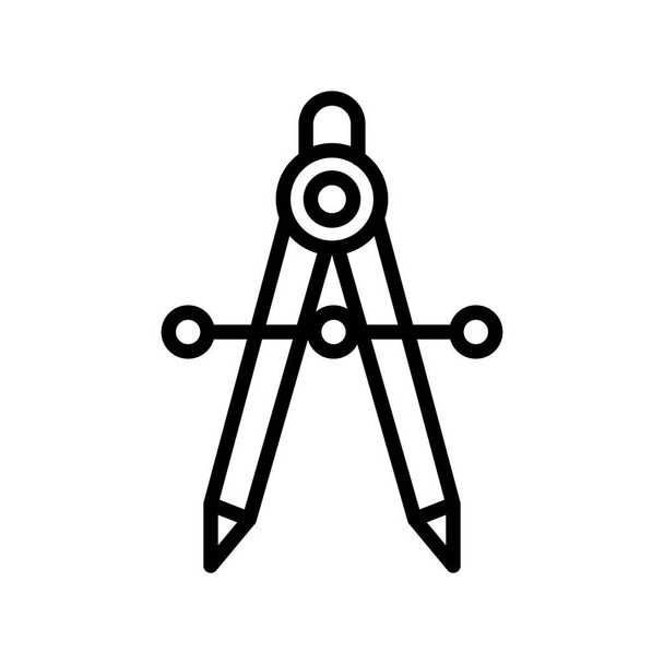 Ikona wektora kompasu, która może łatwo modyfikować lub edytować - Wektor, obraz