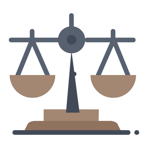 equilíbrio irlanda ícone da lei em estilo plano - Vetor, Imagem