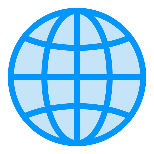 ikona globu geografii ziemi w stylu wypełnionym - Wektor, obraz