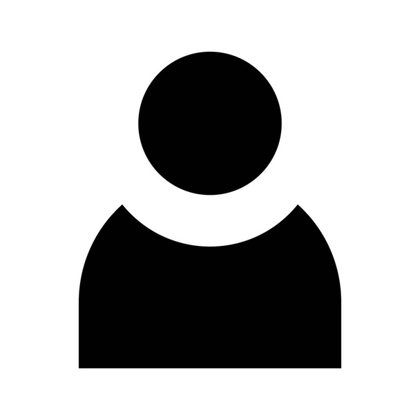 avatar βασικό εικονίδιο χρήστη σε συμπαγές στυλ - Διάνυσμα, εικόνα