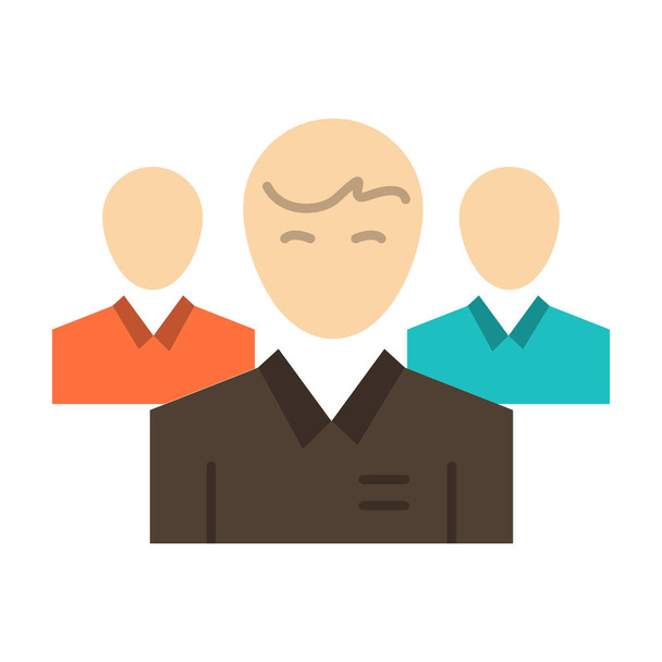 business ceo executive icon in flat style - Vector, Image