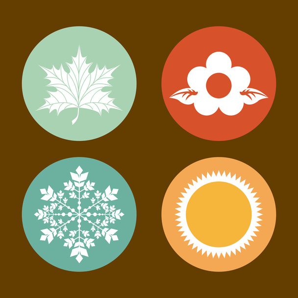 Дизайн Seasons
  - Вектор,изображение
