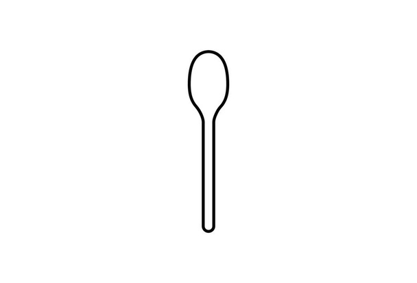 Spoon kitchen cutlery. Vector Illustration. - Vector, Image