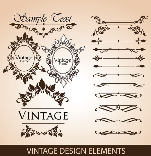 Vintage design elements - Вектор,изображение